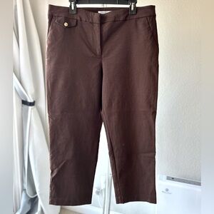 Loft Curvy Button Pocket Riviera Slim Pants in Bi-Stretch size 14